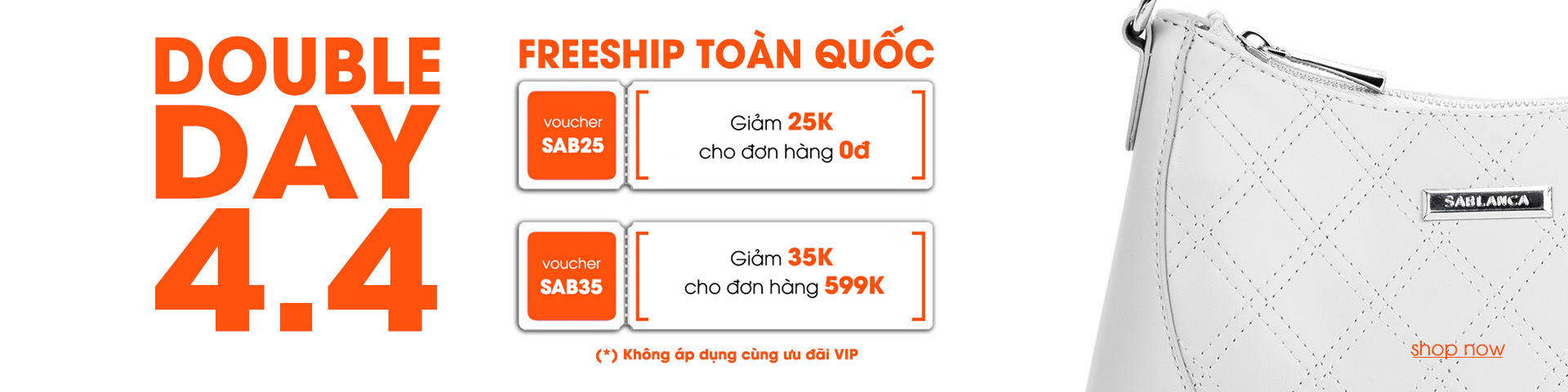 Double Day 4/4, miễn shop toàn quốc