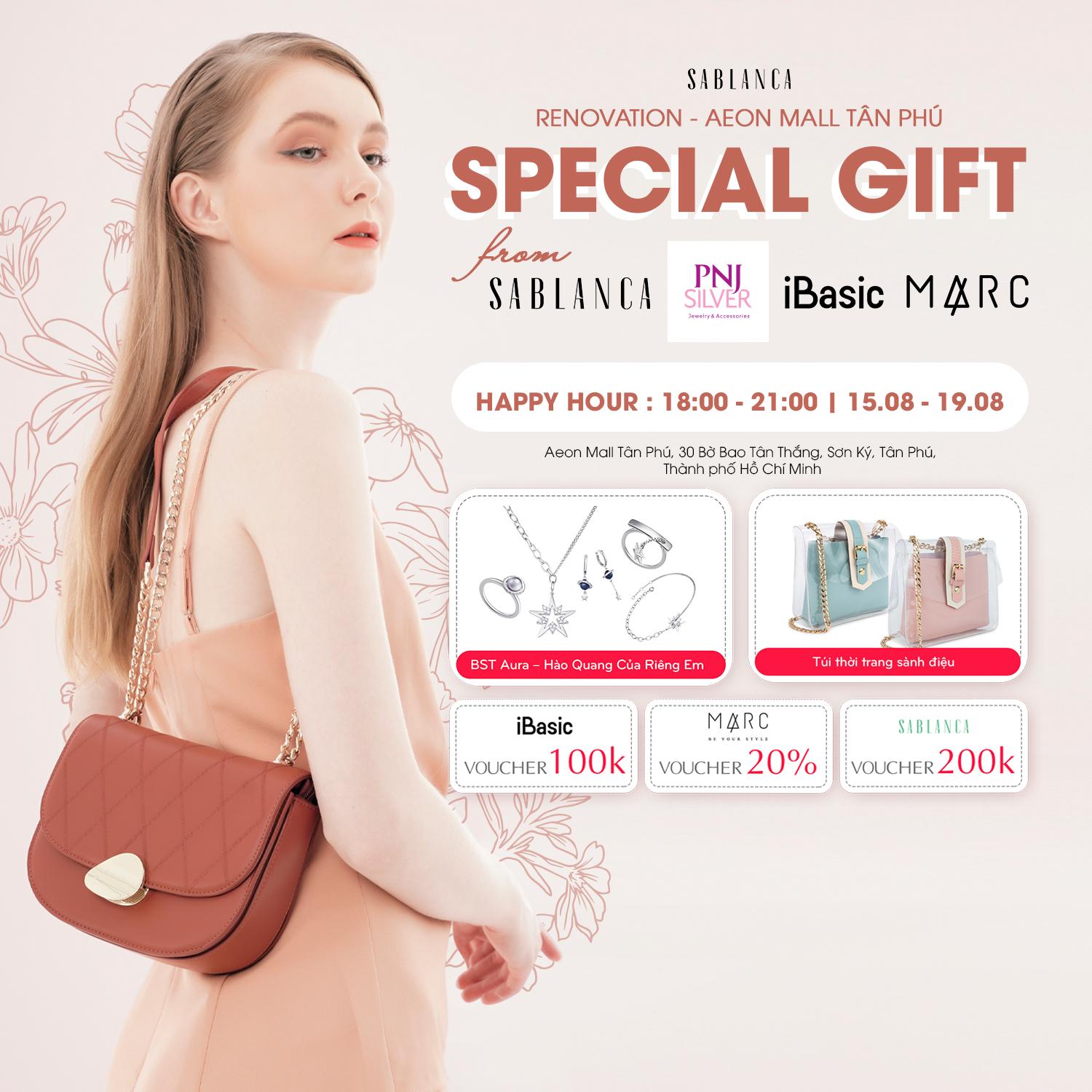 Sablanca-Aeon-Mall-Tan-Phu-Special-gift-from-Sablanca-PNJ-iBasic-Marc